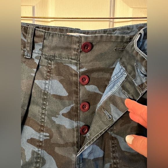 SUNDRY 29 Camo Pocket Pant Mineral Wash Blue MADE USA 🇺🇸 BUTTON FLY Cotton CLEAN - Picture 7 of 13